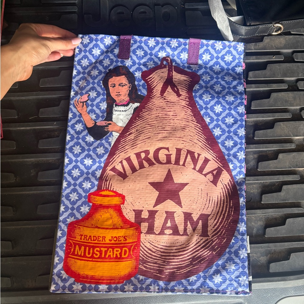 STATE NWT Trader Joe's Virginia Ham Tote Bag
